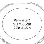 Stainless steel Chunky Cuban Necklace Half link Unisex Mens Womens Jewelry Silver Photo 6