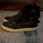 ZARA Black Ankle Boots with Buckle and Zipper Photo 3