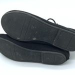 Old Navy Womens Flats Lace Up Ankle Strap Faux Suede Zipper Black Size 4 Photo 4