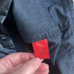 RED SAKS FIFTH AVENUE vegan leather shorts overalls size large Black Photo 7