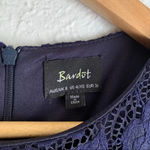 Bardot  Rubi Long Sleeve Lace Ruffle Hem Dress in Navy Sz XS/4 Photo 5