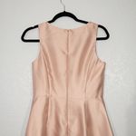 Alfred Sung NWT Toasted Sugar Pink Sleeveless V-Neck Satin Gown Size 4 Photo 7