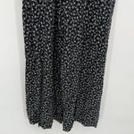 Loft Outlet Black Pattern One Piece Cropped Jumpsuit Size XS Smocked Photo 2