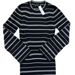 J.Crew Knit Ribbed Bodycon Sweater Midi Dress Mixed Striped Size Small Photo 5