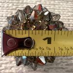 Vintage Aurora Borealis Crystal Beaded Pin Brooch Photo 6