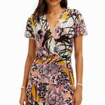 Desigual M. Christian Lacroix Orchid Mesh Mini Dress Photo 0