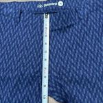 Betabrand 30” Yoga Dress Pant Blue Geometric Print Trouser Pants Size Medium Photo 7
