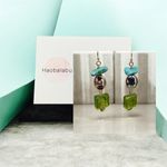 Handmade Artisan Garden Theme Turquoise Earrings Photo 3