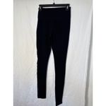 Akira  Black Leggings Womens Small Faux Leather Stripe High Waist Pants Photo 1