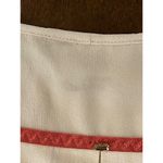 Max Mara Falesia Cream And Red Trim Silk Pleated Hi Lo Hem Tunic Blouse Size 6 Photo 8