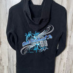 Vintage Y2K Dale Earnhardt Jr 88 Black Blue Zip Hoodie Womens Size Medium Photo 0