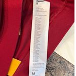 Fabletics  NEW Medium Belle High Impact Sports Bra Red Yellow Strappy Photo 6