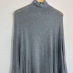 Free People  Grey Turtle Neck Tunic Top Photo 4