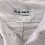 Blue Savvy White Stretch Denim High Waisted Skinny Jeans Juniors 5 or 27 Waist Photo 5