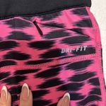 Nike Women Pink Black Drifit Drawstring Crop Legging S Photo 4