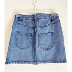 Rebecca Minkoff • Denim Embroidered Rufus Skirt Photo 3