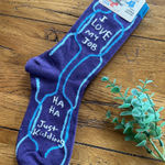 Blue Q  “I Love My Job” Novelty Socks NWT Photo 0