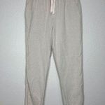 ZARA NWOT  Linen Blend Cream Pull On Pants Photo 0