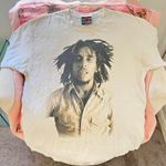 Zion Rootswear vintage bob marley oversized short sleeve tshirt  Photo 0