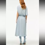 ZARA  COLLECTION SILK BLEND LAYERED DRESS LIMITED EDITION BABY BLUE SIZE M NEW Photo 3