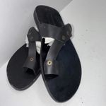 Handmade Ghana Kente Leather Sandals Flip Flops Thongs Tribal Batik Style 41 Size 10 Photo 7