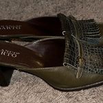 Franco Sarto  Olive Croc-Pattern Mules Photo 0