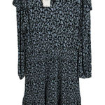 Mango MNG Floral Ruffle Long Sleeve Dress Size 12 New Photo 0