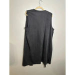 Soft Surroundings  Gray Vest Size Large Long Faux Suede Soft Boho Photo 1