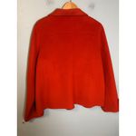 Talbots  Womens Orange Wool Blend Button Front Jacket Size 18 Collared Classic Photo 6