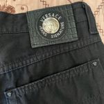 Versace Rare Authentic Vintage Logo Denim Jeans Photo 1