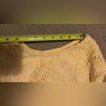 Liz Claiborne Woman’s Yellow sleeveless Crocheted laced Dress size 16 Photo 8