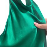 Amanda Uprichard 100% Silk Samba Gown In Dark Green Photo 6