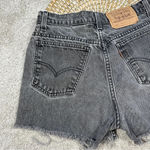 Levi's Levi’s Women’s Vintage Orange Tab Cut-Off High Rise Faded Black Shorts Jeans 9 Photo 4