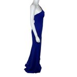 La Femme  Women’s One-Shoulder Jersey Gown Royal Blue Sz 2 Photo 2