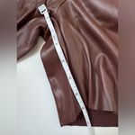 SKIMS  NWT Women’s Faux Leather‎ Biker Shorts in Cocoa Size XXS Photo 9