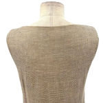 Flax  100% Linen Shift Dress Sleeveless Relaxed Fit Beige Tan Size‎ XS Photo 8