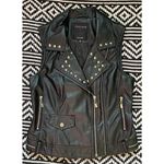 Lane Crawford Therapy By Black Vegan Leather Moto Vest Photo 6