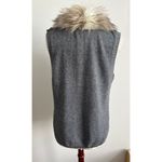 Skies Are Blue Women’s Faux Fur Sweater Vest Small Photo 3