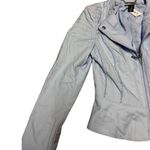 White House | Black Market Blue Blazer Fitted Asymmetrical sz 4 Petite Photo 7