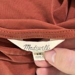 Madewell popover Cropped Terracotta Blouse wide Puff Gathered 3/4 sleeve Size XS Photo 7