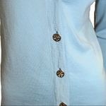 Tory Burch Simone Goblin Blue Wool Long Cardigan M Photo 7