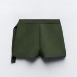 ZARA NWT  Belted Cargo Skort Shorts Size Small Photo 4