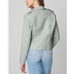 BLANK NYC  faux leather moto Blue jacket size Small‎ NWT Photo 1