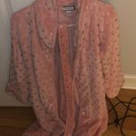 Pink Champagne sparkly Polka Dot Robe Photo 0