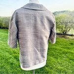 Ann Taylor Heathered Taupe Short sleeve Jacket Size Large Photo 12