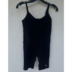 Alo Yoga Seamless Ribbed Mellow Romper Black Bodysuit Size XS Lounge Athleisure Photo 2