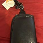 INICAT Leather Small Sling Bag Crossbody Bag Black Photo 0