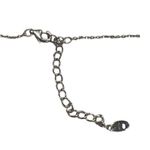 Vintage Sterling Silver Mama Script Pendant Necklace CZ Stones Estate Adj 18" Photo 3