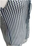 New Ruby Y2K Tie Front Open Vest Size Large Textured Sheer Pattern Black White Photo 4