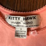 Vintage Kitty Hawk by Vivian Wang Coral Tank Top Size Small Orange Photo 5